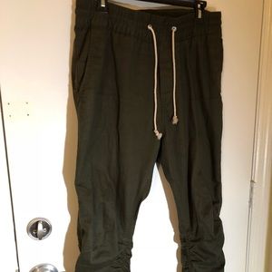 Olive H&M Zipper Pants